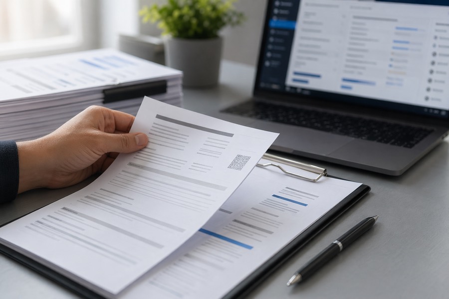 Certificate and audit evidence review visual